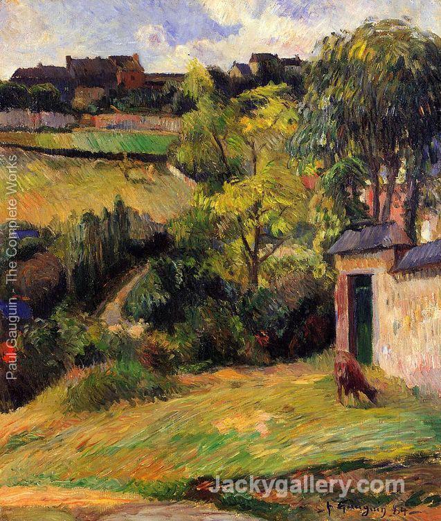 Rouen Suburb by Paul Gauguin paintings reproduction